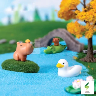 ตุ๊กตา คาปิบาร่า Capybara Capibala น่ารัก Micro-landscape Creative สำหรับตกแต่งสวนถาด ตกแต่งบ้าน อื่นๆ