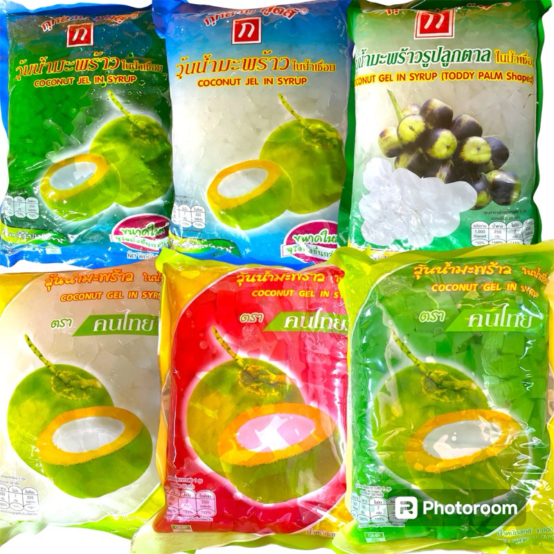 วุ้นมะพร้าวในน้ำเชื่อม/วุ้นตาล/คนไทย1000กรัม