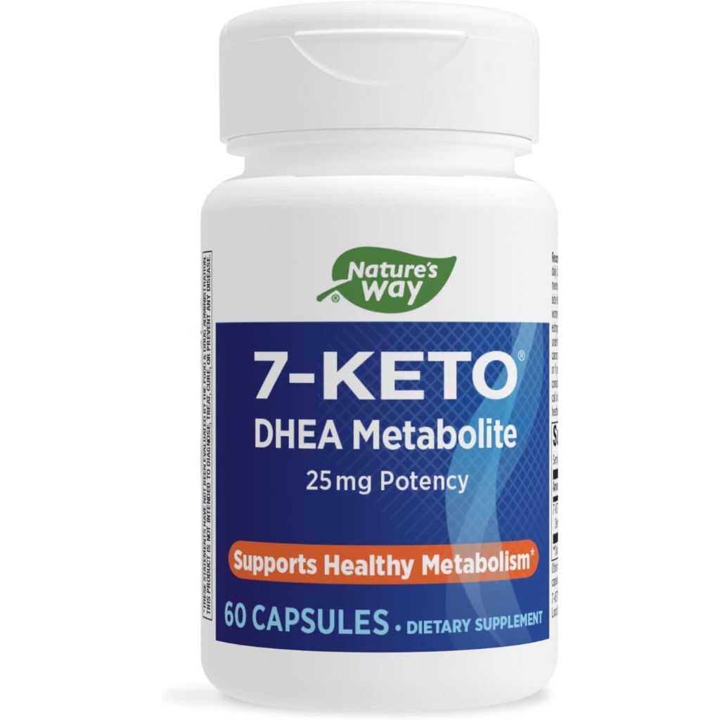 Nature's Way 7-KETO DHEA Metabolite 25 mg  60Capsules ผลิตภัณฑ์เสริมอาหารสำหรับสนับสนุนการเผาผลาญ เส