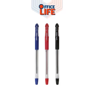 G’Soft (จีซอฟท์) ปากกาลูกลื่น ปากกา รุ่น Fizz Hi-Grip / Super-Grip ขนาดหัว 0.28-0.38 มม. หมึกน้ำเงิน / ดำ / แดง (1 ด้าม)
