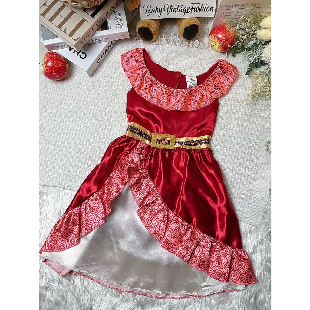 ชุดเจ้าหญิงเอเลน่าเด็กมือสอง**งาน UK/Size 4-6Y/รอบอก 26 นิ้ว** งานน่ารัก สวย สภาพดี -Elena911