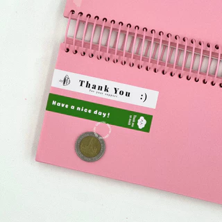 [พร้อมส่ง🇹🇭] สติ๊กเกอร์ "Thank You" (แพค 80ดวง,100ดวง) มีให้เลือก 5 แบบ