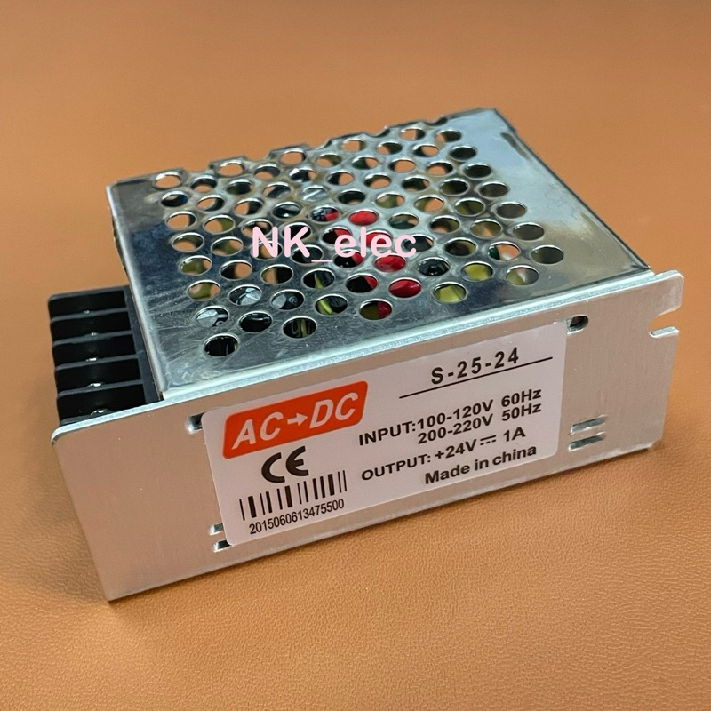 S-25-24 สวิสท์ชิ่ง 24V 1A (แอมป์เต็ม) Switching Power Supply