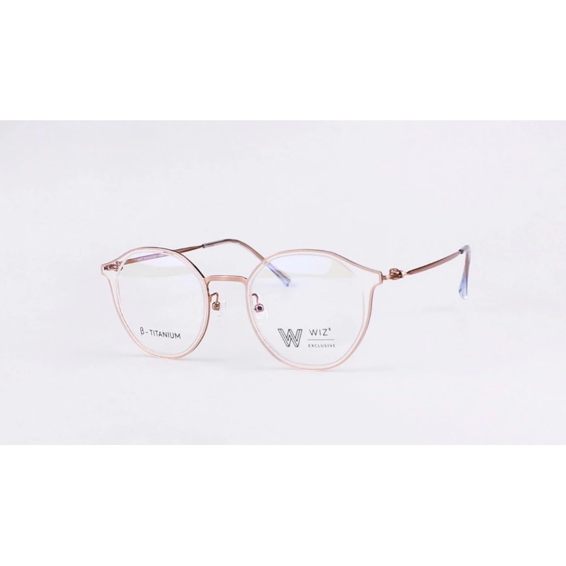 กรอบแว่น แว่นตา WIZ EYEWEAR รุ่น WZ01C348 สีRose gold แว่น Wiz connection