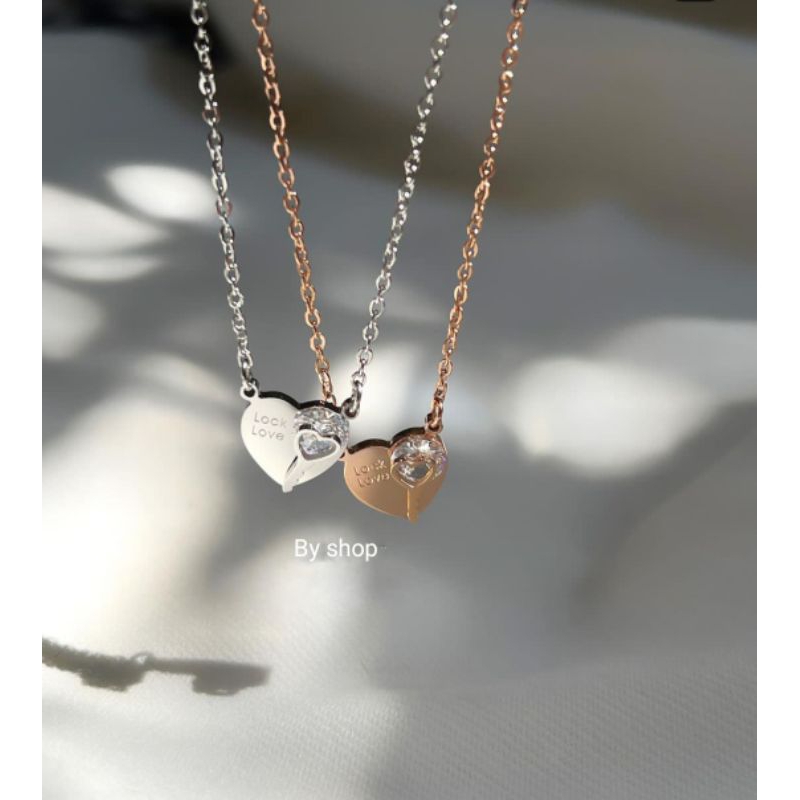 พร้อมส่ง สินค้าแท้ 💯]สร้อยคอแพนโดร่า 45 cm รุ่นF orever & Always Splittable Heart Collier Necklaces