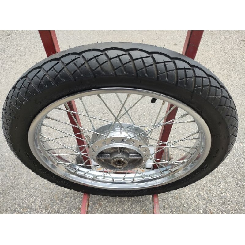 ล้อหลัง Wave110-i,Wave125i,125S/X,CZi,Wave100เก่าทุกรุ่น ล้อเดิมมือสองพร้อมยางทั้งชุดตามภาพ