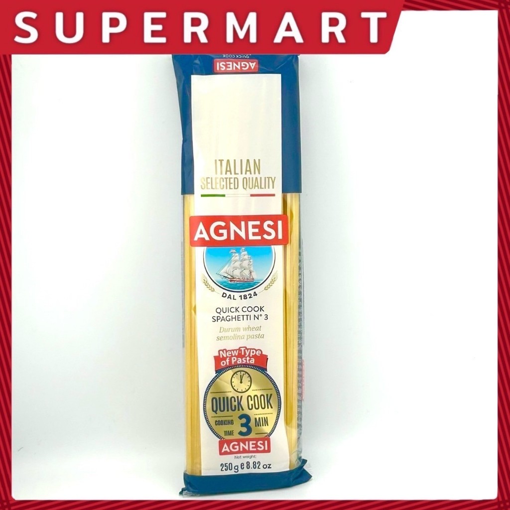 SUPERMART AGNESI QUICK COOK SPAGHETTI N3 250 G. #1115615