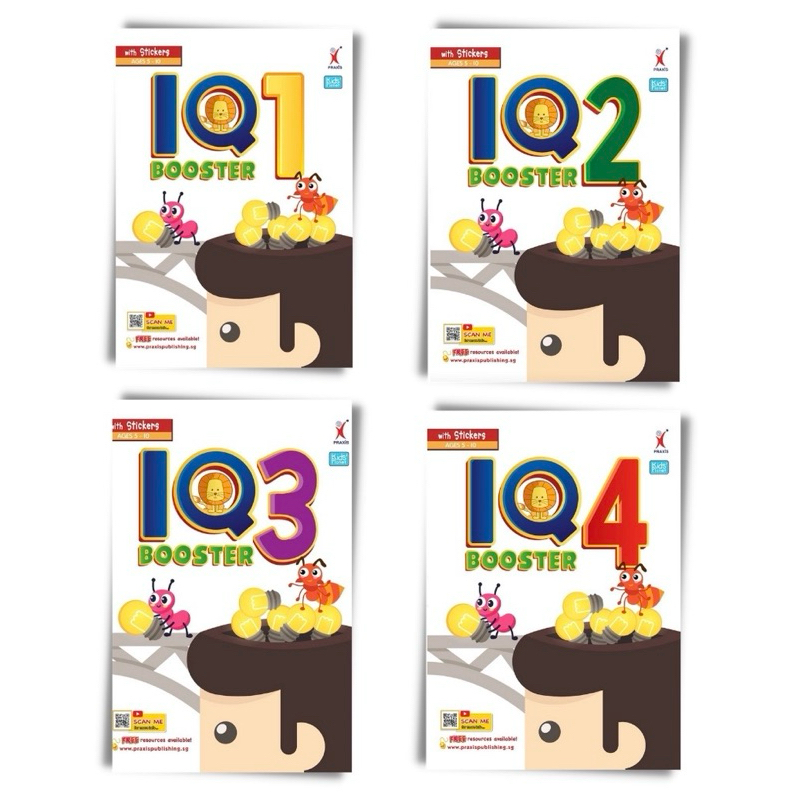 📚 ชุด IQ Booster Book 4เล่ม