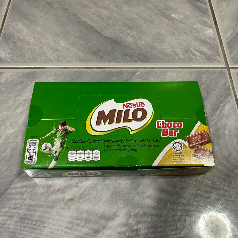Milo Choco bar ไมโลช็อกโกบาร์ ขนาด 6 กรัม บรรจุ 24 ชิ้น