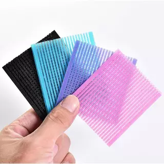 🔥แผ่นแปะผม คละสี 75 ซอง🔥[1ซองมี 2แผ่น]✔️พร้อมส่ง แต่งหน้า แผ่นติดผม ราคาส่ง เครื่องมือแต่งหน้า