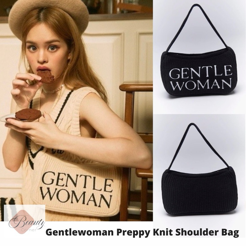 [พร้อมส่ง] กระเป๋า Gentlewoman Preppy Knit Shoulder Bag