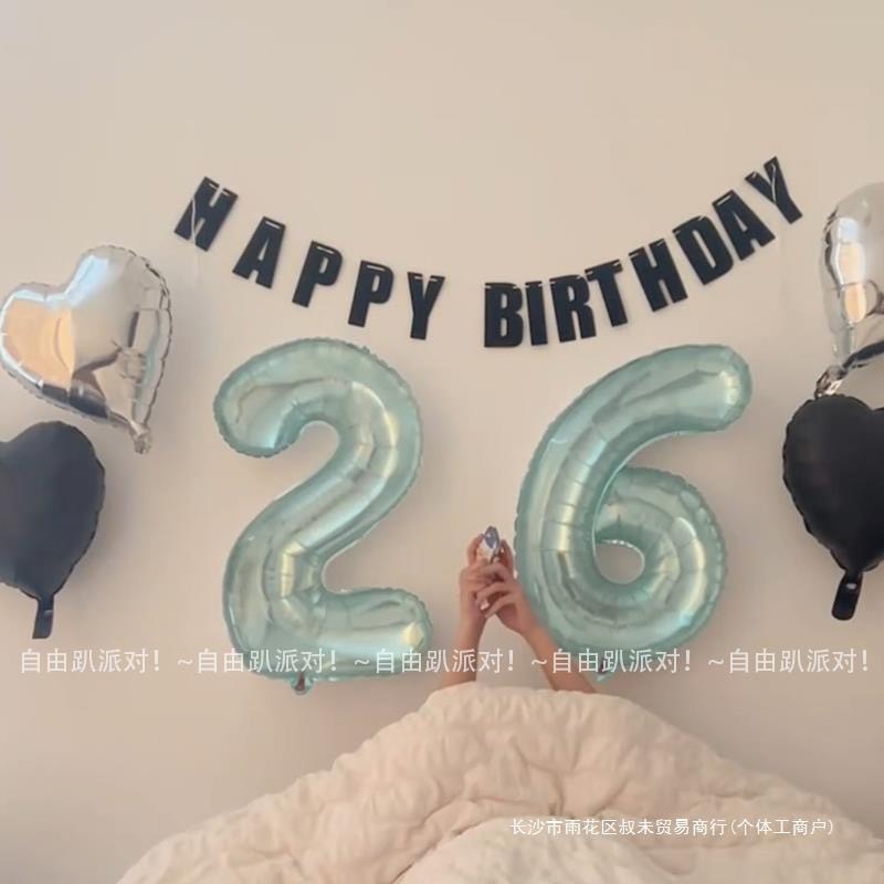 ธงวันเกิด ป้ายวันเกิด HappyBirthday สินค้าพร้อมส่งในไทย