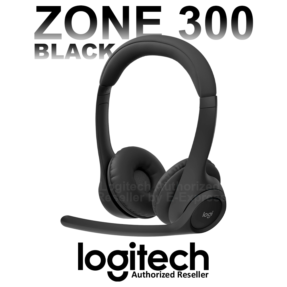 Logitech Zone 300 Wireless Headset (Black) หูฟัง ไร้สาย สีดำ ของแท้ ประกันศูนย์ 1ปี