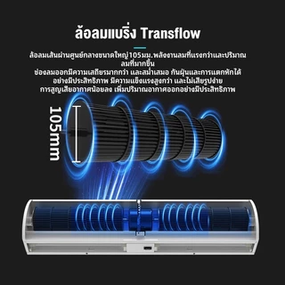 เครื่องทำม่านแอร์ พัดลมม่านอากาศ แอร์ม่านอากาศ การระบายความร้อนภายในอาคารสามารถควบคุมความเร็วลมได้ 2 ระดับจากร