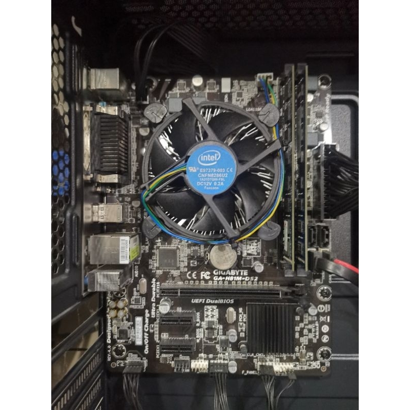 ชุดซีพียูพร้อมเมนบอร์ด แรม Intel core i5 4460+GigabyteH81M+Ram8Gb.4x2bus1600