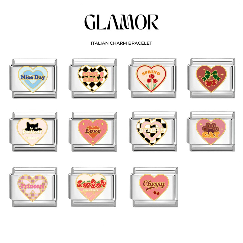 ชาร์ม กำไล Italian Charm Bracelet