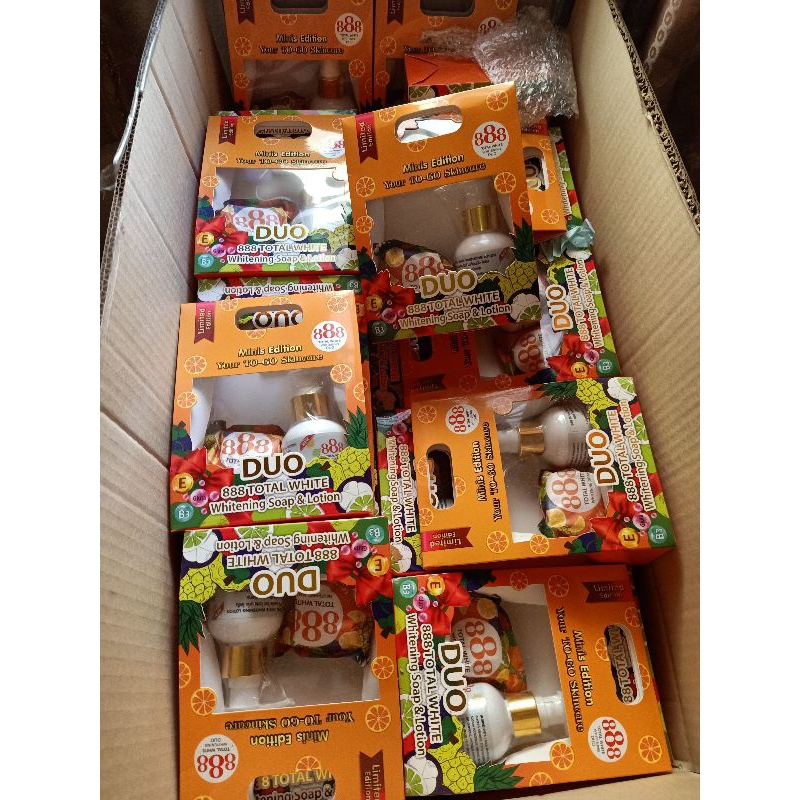 888 888 Total White Whitening Soap and Lotion