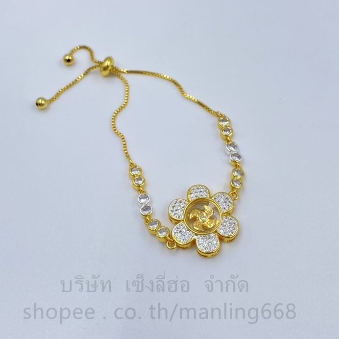 สร้อยข้อมือสองกษัตรย์กังหัน เพชร สี24k กำไล เสริมโชคลาภ เงินทอง ปลุกเสกแล้วฟรีสาย มีให้เลือกหลายแบบ ราคา ถูกที่สุด ดีลบีเคเค แกลเลอรีภาพที่ 2