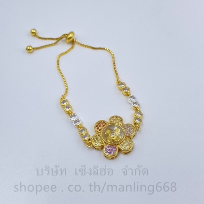 สร้อยข้อมือสองกษัตรย์กังหัน เพชร สี24k กำไล เสริมโชคลาภ เงินทอง ปลุกเสกแล้วฟรีสาย มีให้เลือกหลายแบบ ราคา ถูกที่สุด ดีลบีเคเค แกลเลอรีภาพที่ 3