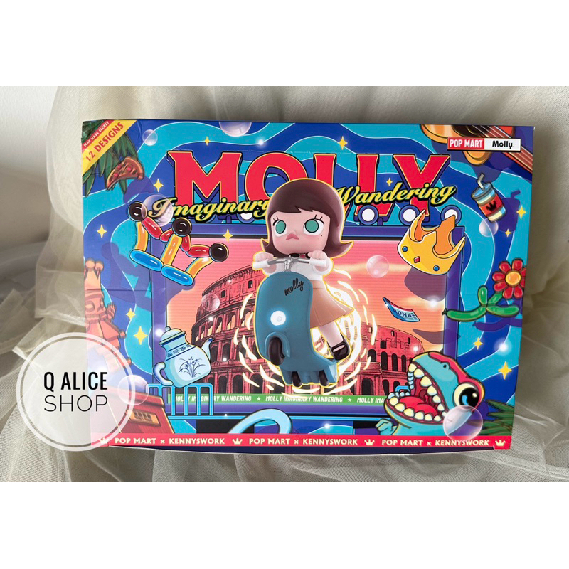 ของใหม่ค่ะ(ตำหนิกล่องนอกบุบ ) Pop Mart Molly : Imaginary Wandering ยก BOX 12 กล่องย่อย