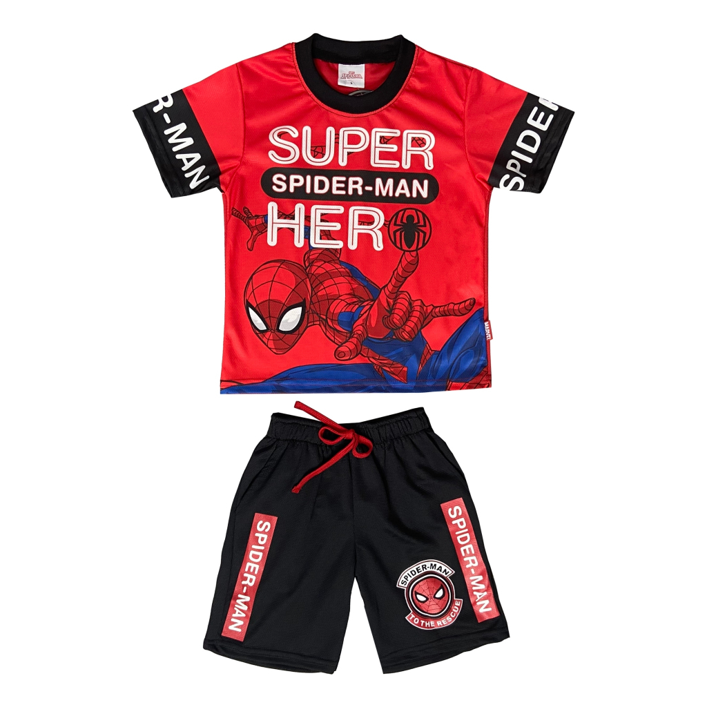 MARVEL  SPIDERMAN : 001168 ชุดเซ็ตเสื้อกางเกงเด็กผู้ชาย ลิขสิทธิ์แท้