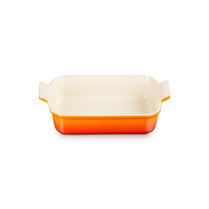 ถาดสำหรับทำขนม ขนาด 26cm สีส้ม Heritage 26cm Rectangular Dish Flame