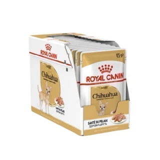 [1กล่อง12ซอง] ROYAL CANIN CHIHUAHUA Adult อาหารเปียก สุนัขพันธุ์ ชิวาว่า โต 85g*12ซอง