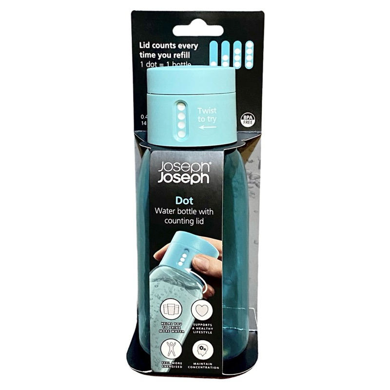 Joseph Joseph Dot water bottle (turquoise) ขวดน้ำ 0.4 L