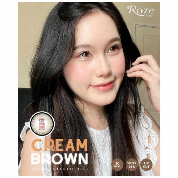 🔥คอนแทคเลนส์ Hydrogel✨ขนาดบิ๊กอาย ใหญ่มาก ✨ Cream ✨Rozelens - รูปที่ 5