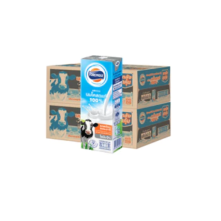 [ขายยกลังx2] โฟร์โมสต์ นมโคแท้ 100% ไขมัน 0% รสจืด 225มล (36กล่อง/ลัง) UHT Non Fat Plain Milk 225ml (นมกล่องUHT)