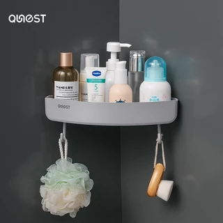 ECOCO ชั้นวางของในห้องน้ำ (ไม่มีราวเหล็กแขวน)ไม่ต้องเจาะ มี2สีให้เลือก SX-166