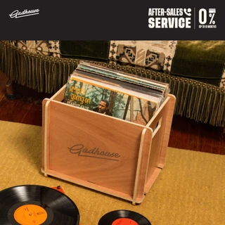 Gadhouse Vinyl Storage Crate ลังไม้เก็บแผ่นเสียงไวนิล สามารถใส่แผ่นเสียงได้มากถึง 40 แผ่น