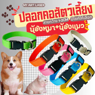 ปลอกคอแมว สุนัข สร้อยสัตว์เลี้ยง ปรับขนาดได้ พร้อมกระดิ่งคละสี สินค้าส่งจากไทย (B12)