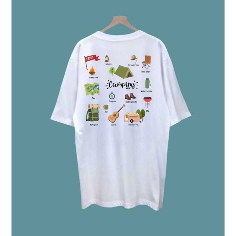 Happier than ever/เสื้อยืดโอเวอร์ไซส์สกรีนลายkeep/สีขาว/สีดำ