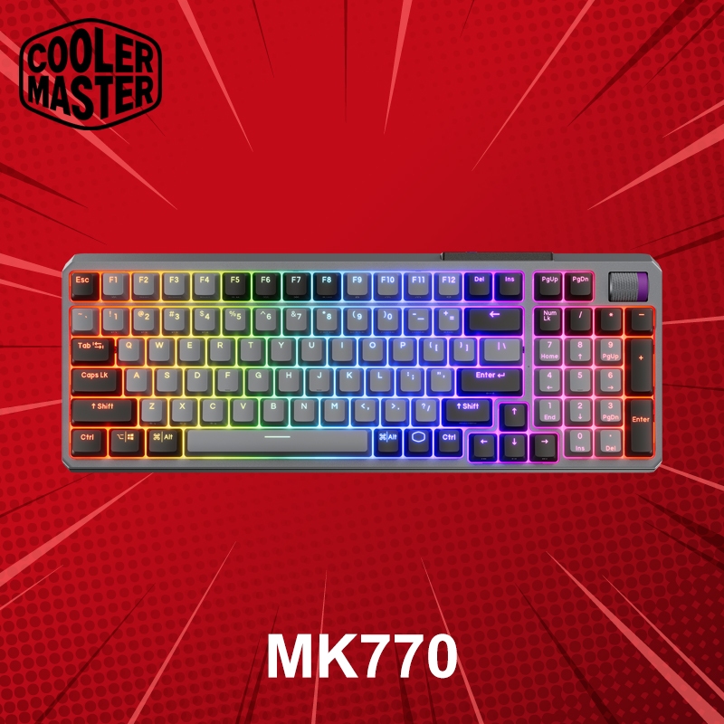คีย์บอร์ดไร้สาย Cooler Master MK770 (ภาษาอังกฤษ) ประกันศูนย์ 2 ปี