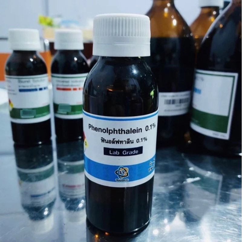 ฟีนอล์ฟทาลีน 0.1% ขนาด 100 ซีซี (ใช้ทดลองในห้องวิทยาศาสตร์)