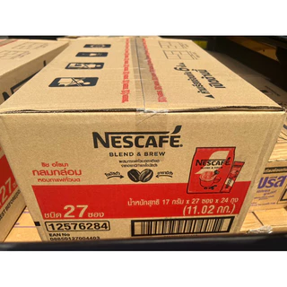 🔥Exp 2/5/2027🔥NESCAFÉ Blend & Brew Coffee 3in1 เนสกาแฟ เบลนด์ แอนด์ บรู กาแฟปรุงสำเร็จ 3อิน1 ขนาด 27 ซอง x2 ถุง