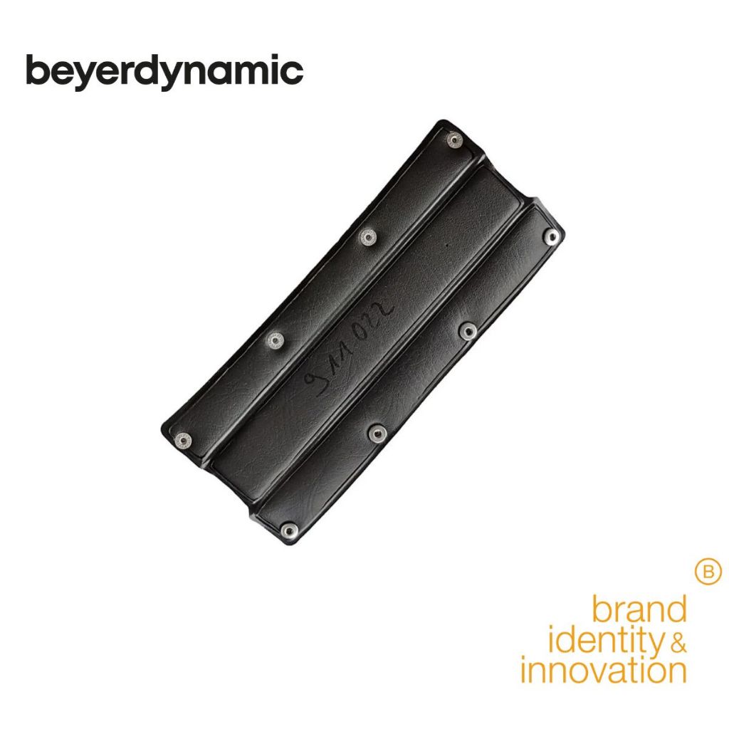 beyerdynamic Replacement Headband Buttonable ฟองน้ำหุ้มหนังที่คาดหัวสีดำ for DT 770,880,990,MMX 300