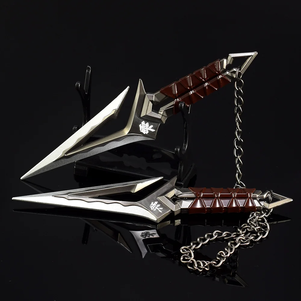 🗡️ ส่งใน 24 ชม. โมเดล KURONAMI NO YAIBA คุโรนามิ วัสดุเหล็กจาก VALORANT ขนาด 16 cm. โซ่คล้องยาว 60 cm.