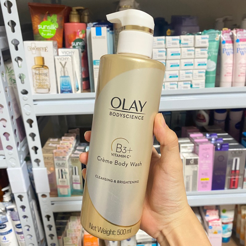 ลดแรง Olay โอเลย์ บอดี้ไซเอนซ์ คลีนซิ่ง แอนด์ ไบร์ทเทนนิ่ง ครีม บอดี้ วอช 500 มล.