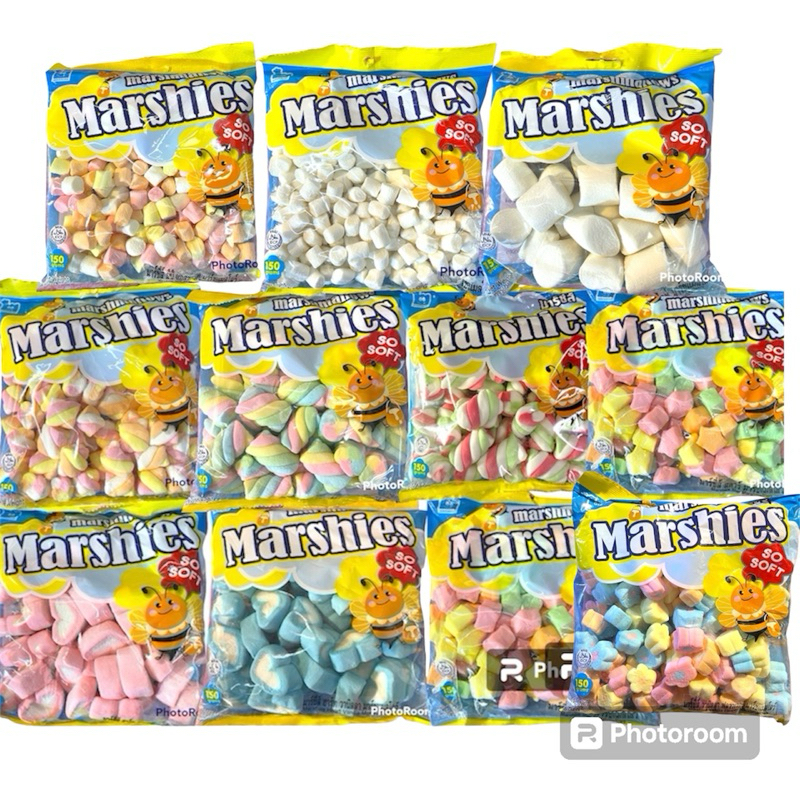 Marshiesมาร์ซี่ส์มาร์ชเมลโล่150กรัมอร่อยนุ่มหนึบ