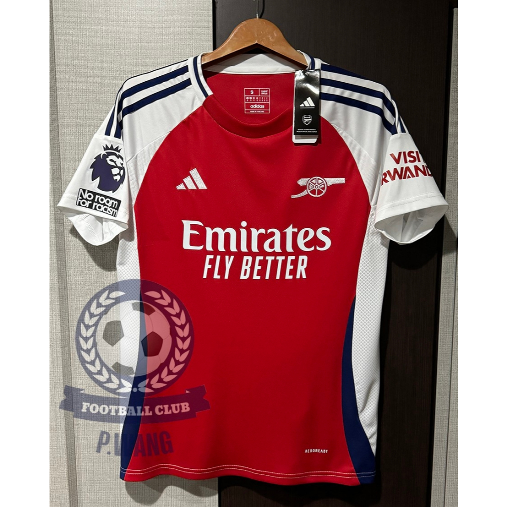 New!! เสื้อ อาร์เซนอล Home เหย้า เกรดแฟนบอล 2024/25 ฟลูออฟชั่น EPL ชื่อนักเตะอาร์เซน่อล (ครบทุกคน)+พร้อมเบอร์