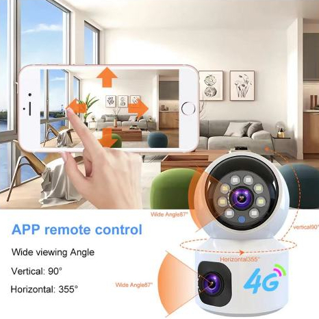 V380Pro เลนส์กล้องส่องทางไกลโทรศัพท์มือถือ 4G กล้องวงจรปิด HD กล้องมองกลางคืน 360°