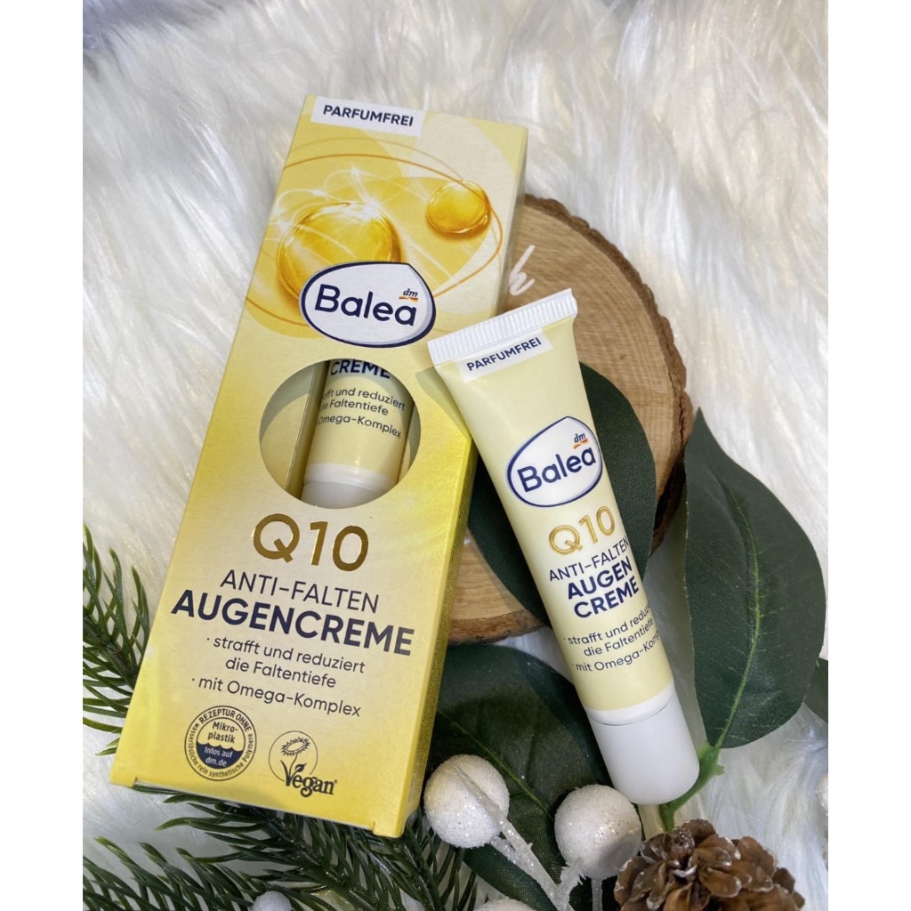 Balea Augencreme Q10 Anti-Falten, 15 ml ครีมบำรุงรอบดวงตา Q10 แอนตี้-ริงเคิล 15 มล