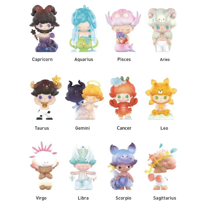 [พร้อมส่ง แท้ 💯 ] POPMART แบบสุ่ม Dimoo 12 ราศี Zodiac series figures ยังไม่แกะ ลุ้นซีเคร็ท