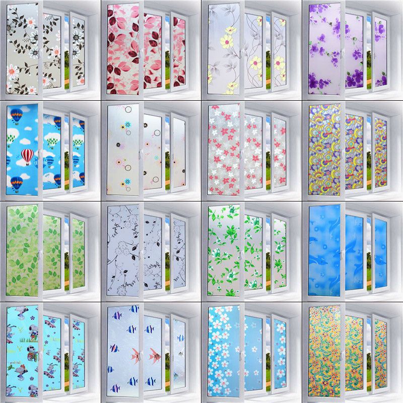 สติ๊กเกอร์ฝ้าติดกระจก ฟิล์มติดกระจกบ้าน ฟิล์มฝ้า #มีกาวในตัว ความกว้าง 90 ซม.ความยาว 200 เซนติเมตร