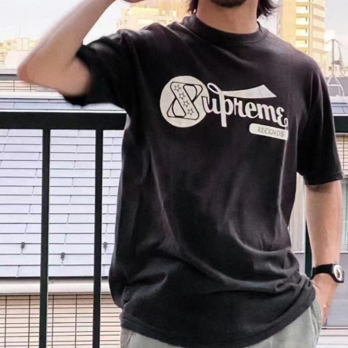 23ss Box Logo Tee W23 WEEK7 Short-sleeved Last Supper printed men's and women's T-shirt