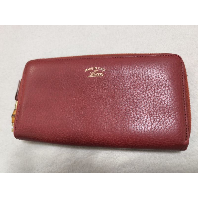 กระเป๋าสตางค์ Gucci หนังแท้ มือสอง