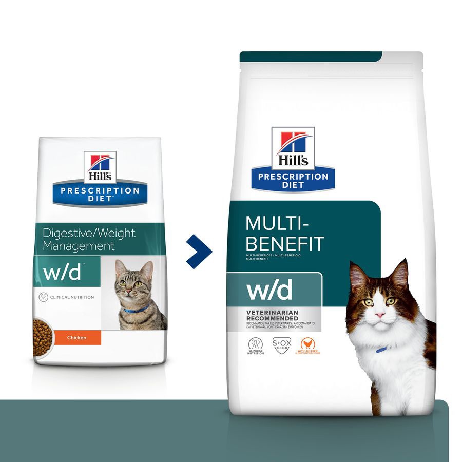 Hill's w/d cat อาหารควบคุมน้ำหนัก และเบาหวาน 1.5kg