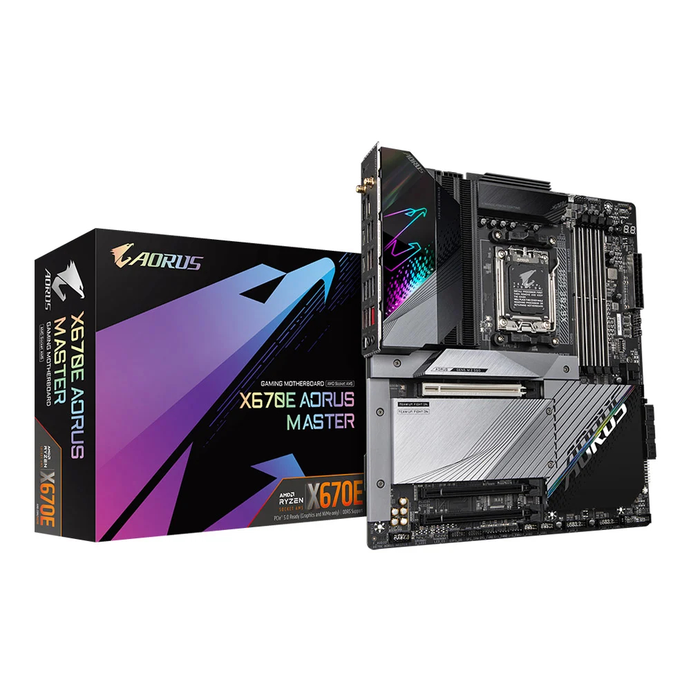 MAINBOARD (เมนบอร์ด) GIGABYTE X670E AORUS MASTER (REV. 1.1) (SOCKET AM5 DDR5 E-ATX)